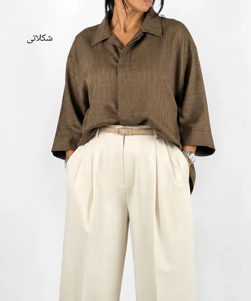 تونیک مانتویی دکمه مخفی آوانا